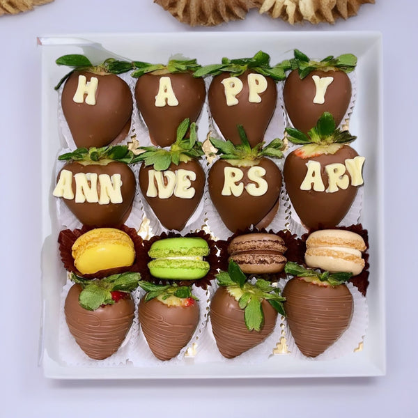 HAPPY ANNIVERSARY STRAWBERRIES