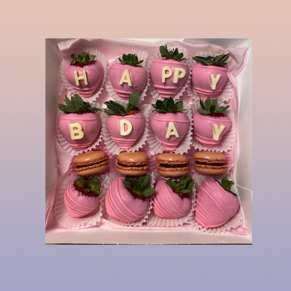 HAPPY BIRTHDAY STRAWBERRIES