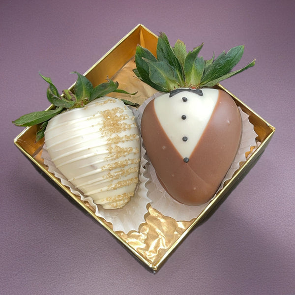 Elegant Chocolate-Covered Strawberry Duo