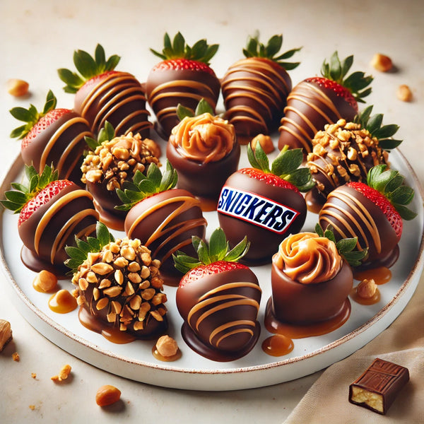 Snickers Chocolate Covered Strawberries