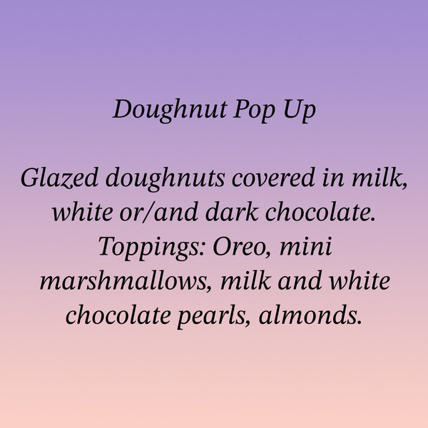 Doughnut Pop Up