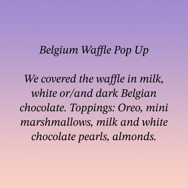 Belgium Waffle Pop Up