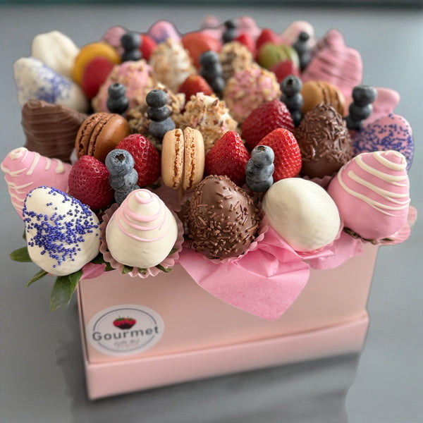 STRAWBERRIES AND MACAROONS