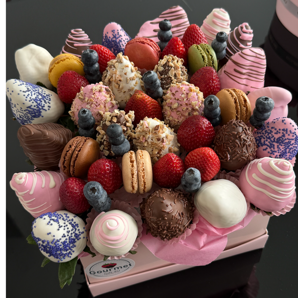STRAWBERRIES AND MACAROONS