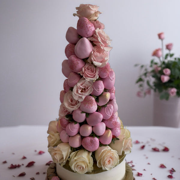 CHOCOLATE DIPPED STRAWBERRY TOWER