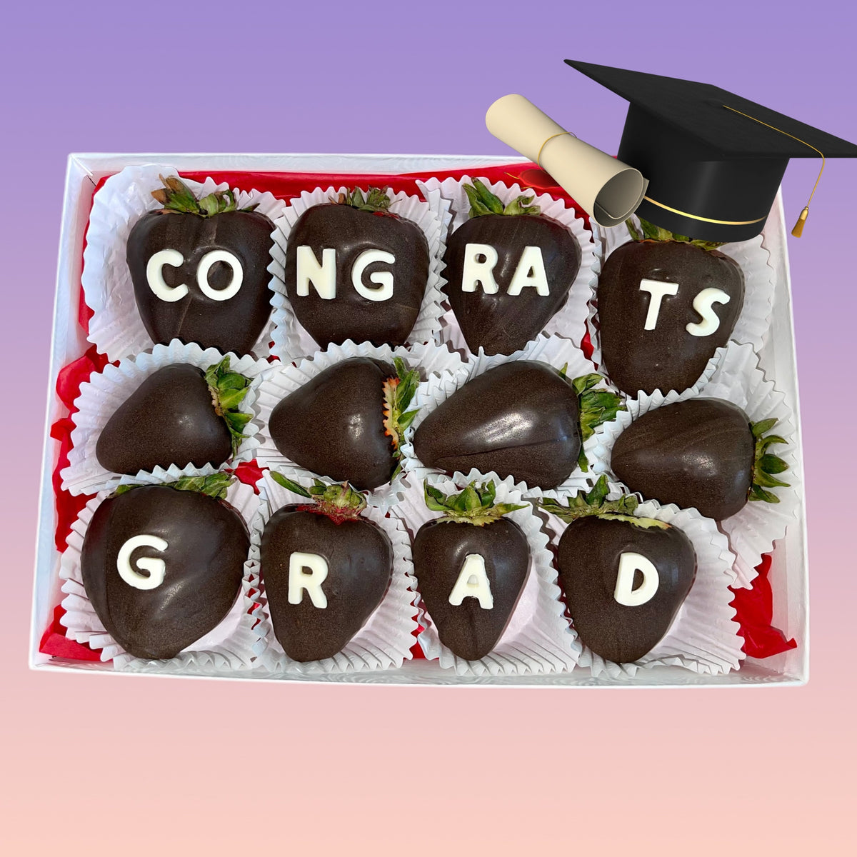 CONGRATS STRAWBERRIES – Gourmet Gift 4U